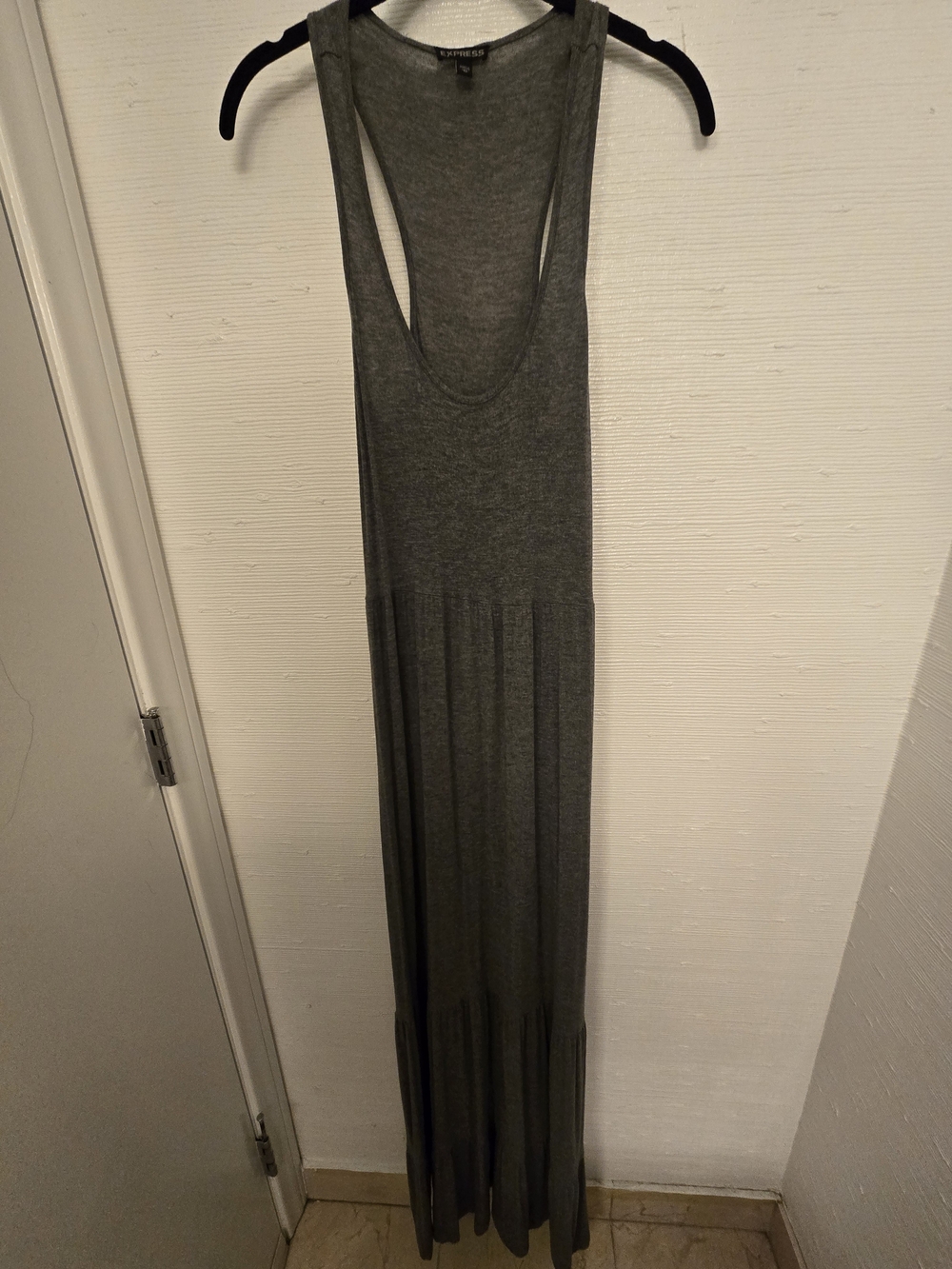 EXPRESS Gray Racerback Maxi Dress - XS
